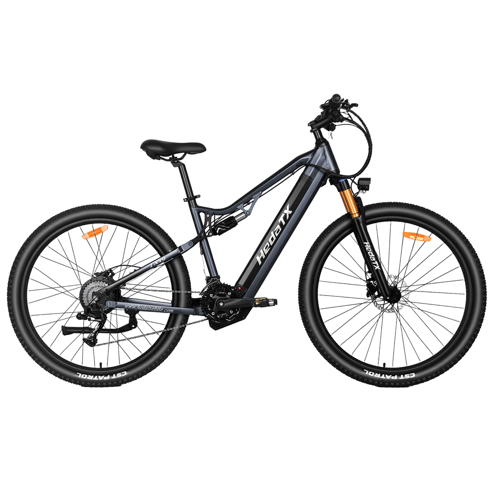 HedaTX 1000W E-mountain Bike for adults，28MPH，60Mile Range，27Speed，Full Suspension