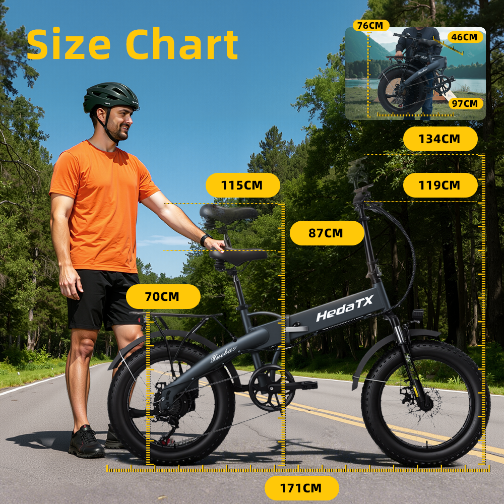 Xuebao US Warehouse Peak750W Foldable Electric Bike