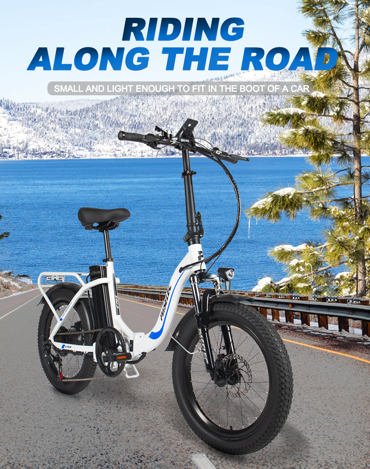 Shimano 7-speed transmission electric folding bike