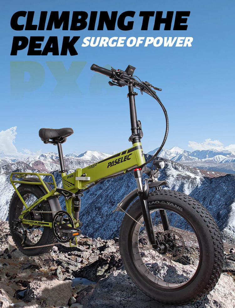 Powerful electric snow bike fat tire ebike