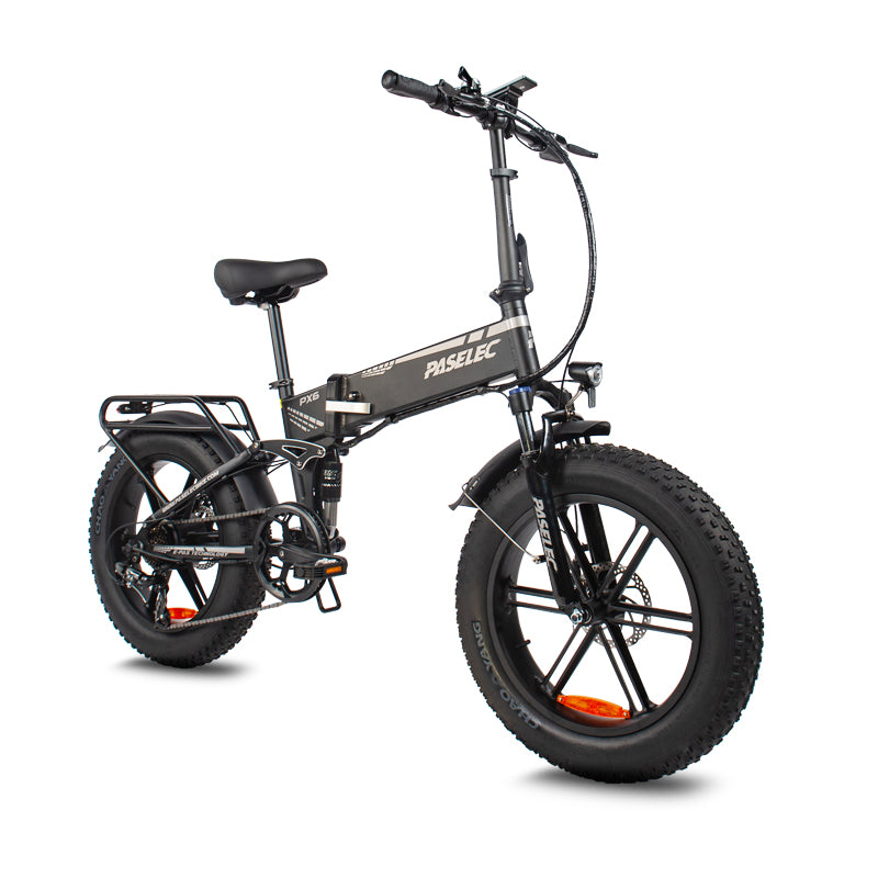 Zložljivo električno kolo PASELEC PX6, 20” FatBike, 48V 12Ah baterija, zeleno