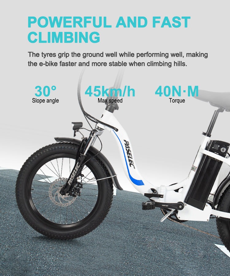 Shimano 7-speed transmission electric folding bike