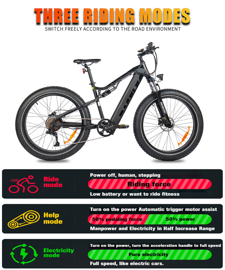 fat tire high quality mountain electric bike