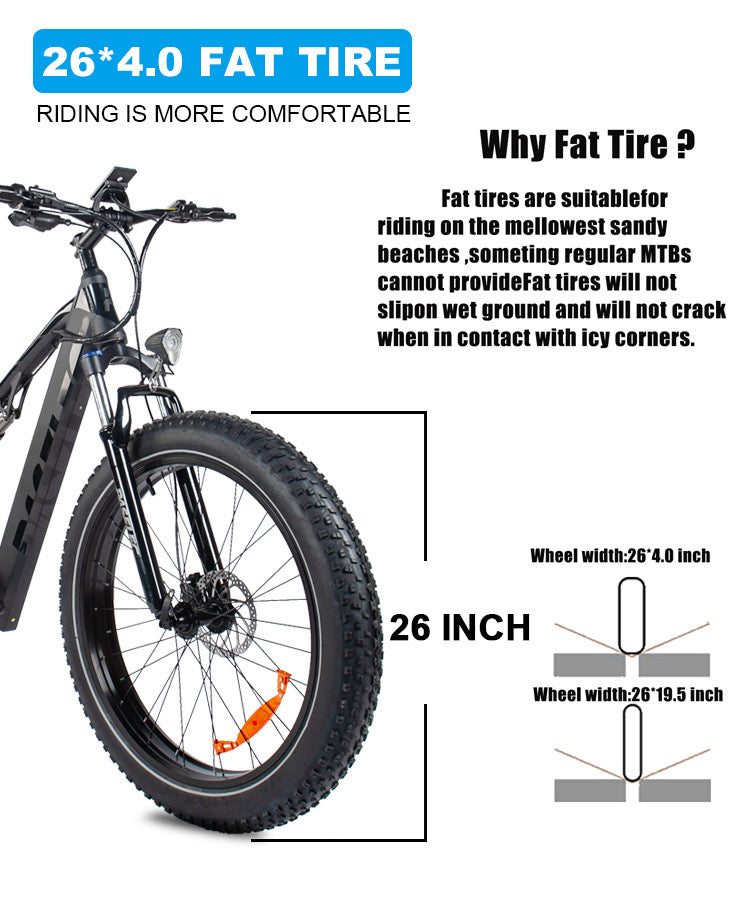 fat tire high quality mountain electric bike