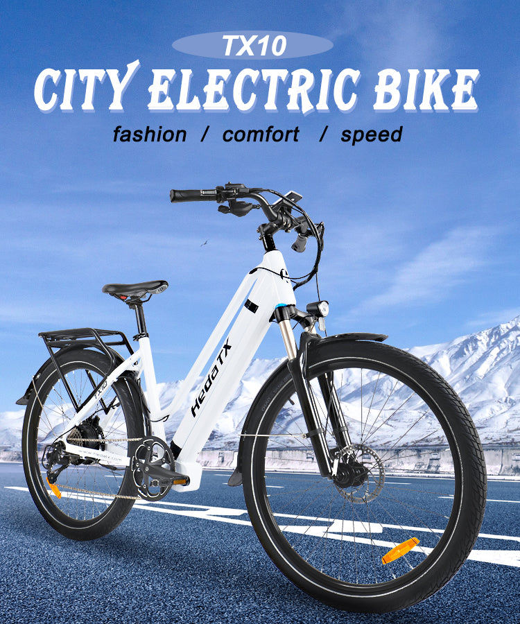 9-speed 500w 48v 15.6Ah 27.5'' city ebike